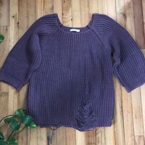 RVCA chunky distressed sweater